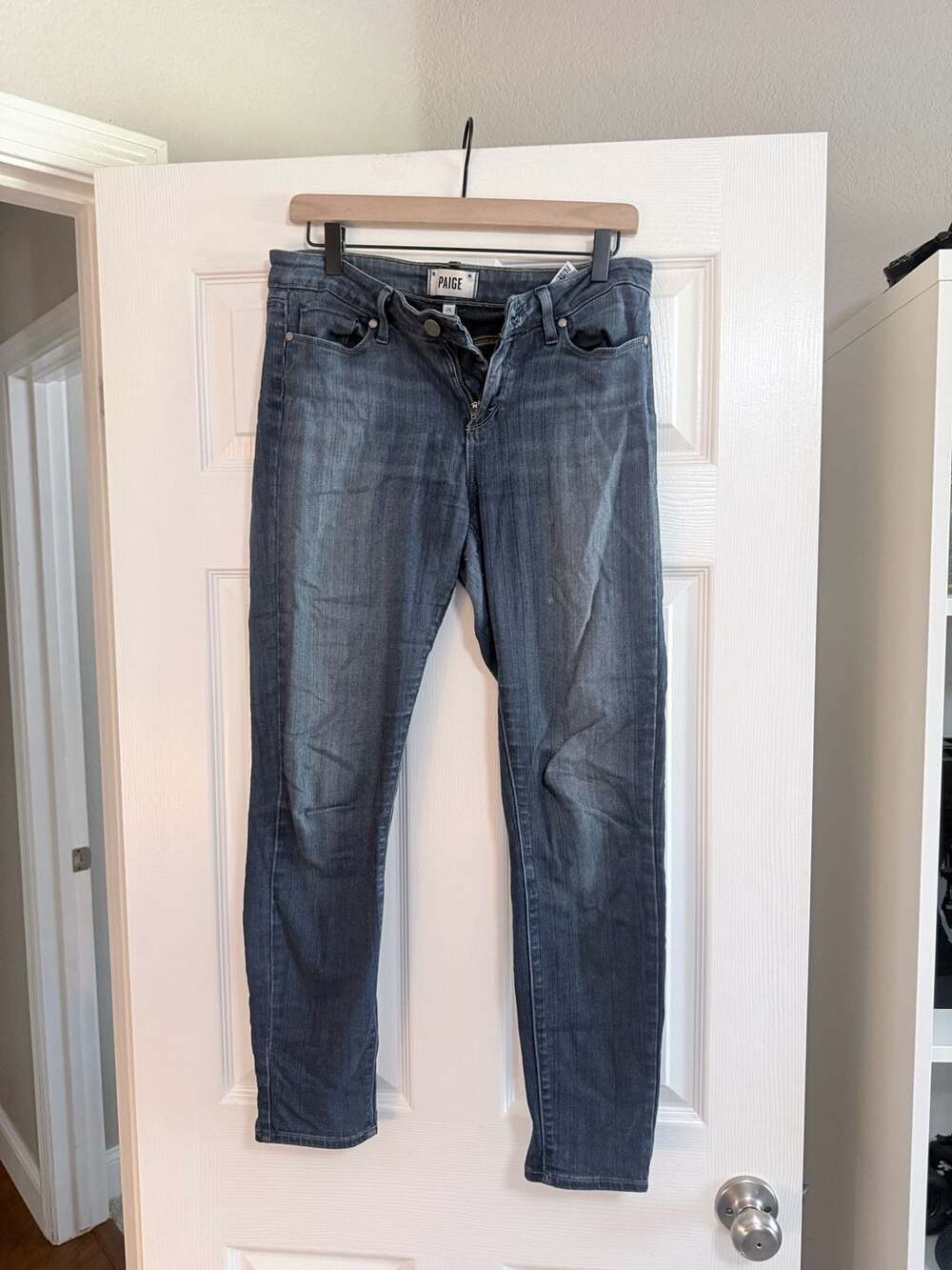 PAIGE Verdugo Ankle Skinny Jeans Women's Size 29 Dark Wash Denim